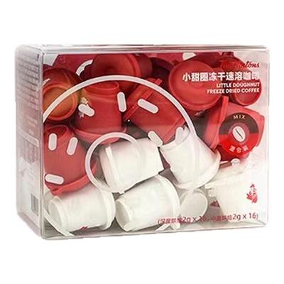 Tims小甜圈冻干黑咖啡送搅拌杯