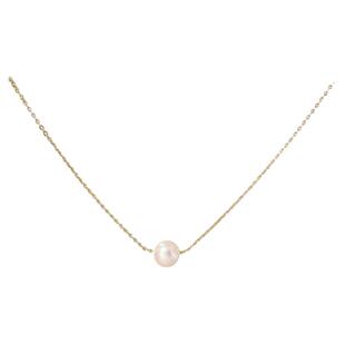 炫彩单颗大珍珠吊坠项链女款轻奢高级感锁骨链精致百搭卫衣链配饰