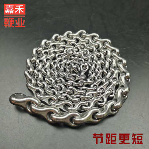 龙骨麒麟鞭鞭子响鞭健身甩鞭 304不锈钢无纹厚壁短环螺母鞭 初学