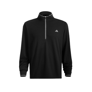 adidas阿迪达斯长袖男子半拉链秋季内衣保暖半开襟健身卫衣训练服
