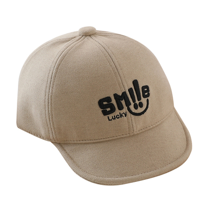 秋冬款韩版时尚男宝宝软檐鸭舌帽