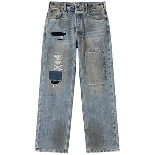 【NCT JAEMIN同款】Lee 101 经典直筒牛仔裤商场款26春新男脏脏裤