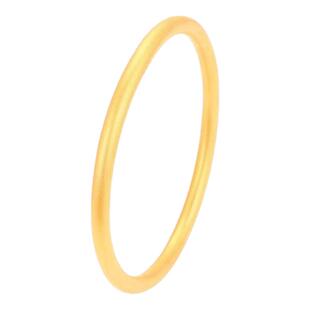 XUPING经典素圈磨砂质高级感复古仿黄金色手镯手饰时尚单品易搭