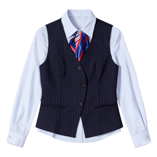 春秋制服酒店前台套裙职业套装女气质时尚移动物业工作服客服工装