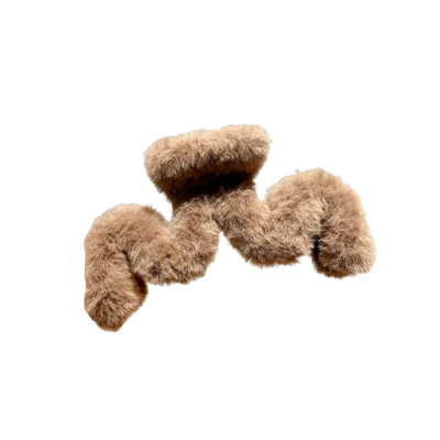 大号毛绒发夹女2025年新款