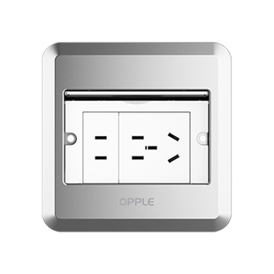 欧普地插座纯平隐形平推嵌入式隐藏式翻盖多功能五孔地面插座面板