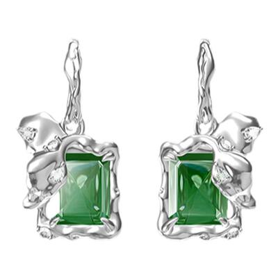 失重耳环GOOGMO祖母绿时尚