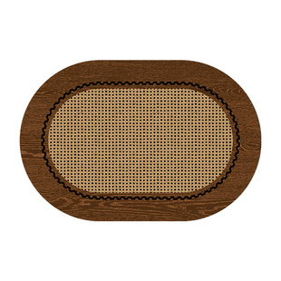 浴室吸水地垫中古风家用耐脏免洗脚垫厕所门口法式速干防滑防摔垫