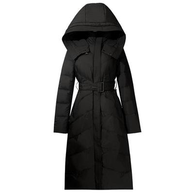 inlife中长款白鹅绒羽绒服女冬