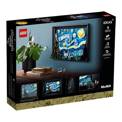【自营】【顺丰速运】LEGO乐高21333梵高星空油画挂墙积木玩具