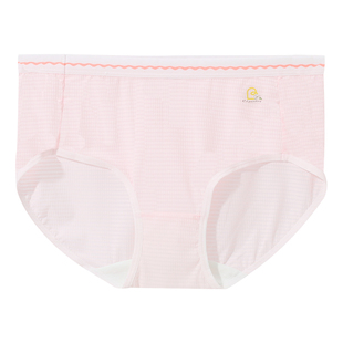 百伶百俐女士内裤透气网眼中腰短裤日系少女生抗菌三角裤头