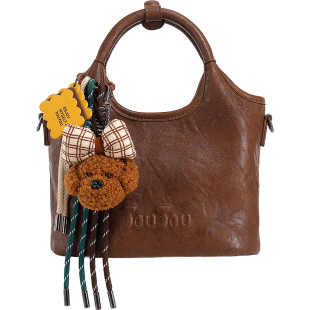 TOUTOU新款大容量腋下包手提菜篮子水桶包软袋hobo托特包斜挎包女