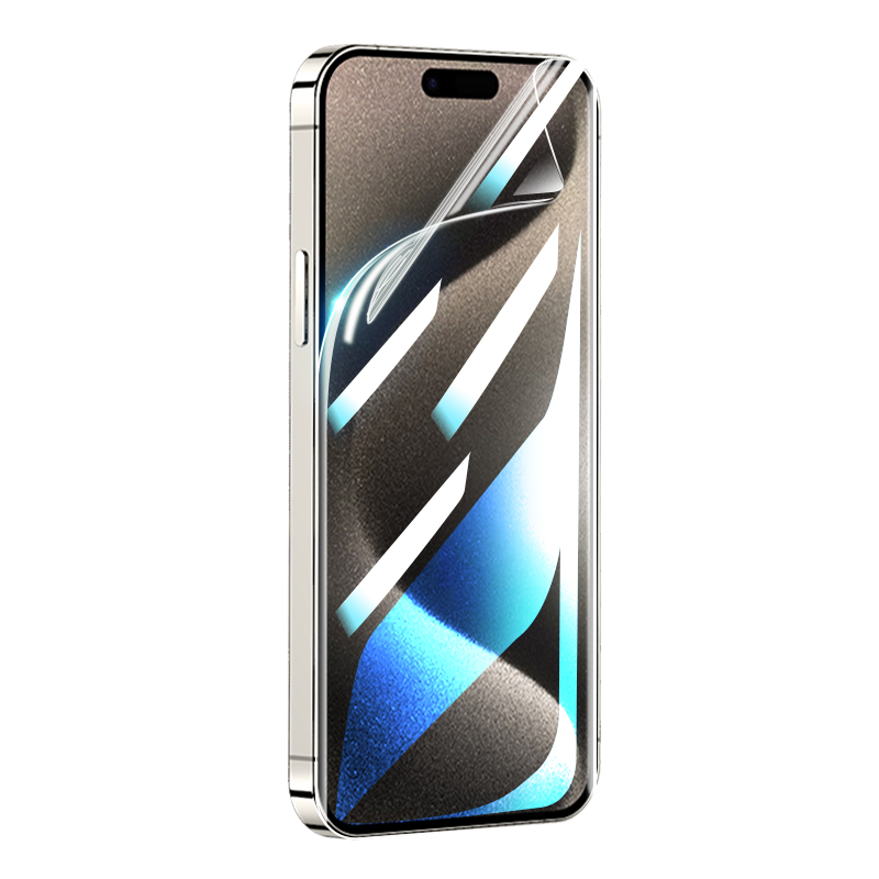 适用苹果16ProMax水凝膜iPhone17ProMax钢化膜15Pro新款14plus手机13全屏12覆盖iP11软膜X全包XR贴膜max防摔8