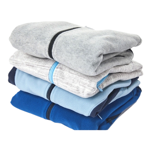 迪卡侬亲子摇粒绒外套一家三口男女童加绒卫衣春秋童装抓绒衣KIDS