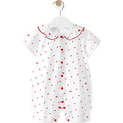 汤尼倍儿女宝宝短袖哈衣夏季爬服