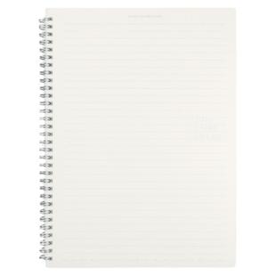 初品官方/基础款侧翻上翻线圈本 简约白色透明磨砂横线空白英语点阵方格网格子学生笔记本文具记事本日记本子