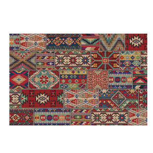 民族风入户门垫玄关地毯除尘防滑门毯大门口地垫进门脚垫美式复古