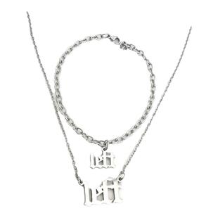 左航同款left字母项链TF家族明星周边锁骨链条不掉色手链学生配饰