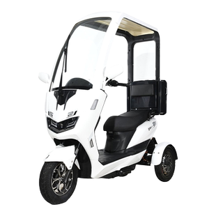 三辉路虎 不倒翁电动三轮车 超长续航半封闭式通勤代步车