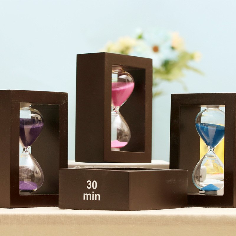 沙漏创意礼物30分钟木质男女送摆件生日计时器礼物节日沙漏