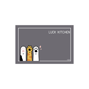 厨房防滑防油地垫吸水入户门耐脏脚垫可擦长条地毯硅藻泥台面浴室