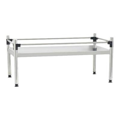 带围栏不锈钢一层置物架有栏杆单层支架台面放调料微波炉烤箱高架