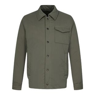 【桃皮绒】LAMPO/蓝豹男士羽绒服衬衫领商务休闲桃皮绒鹅绒服