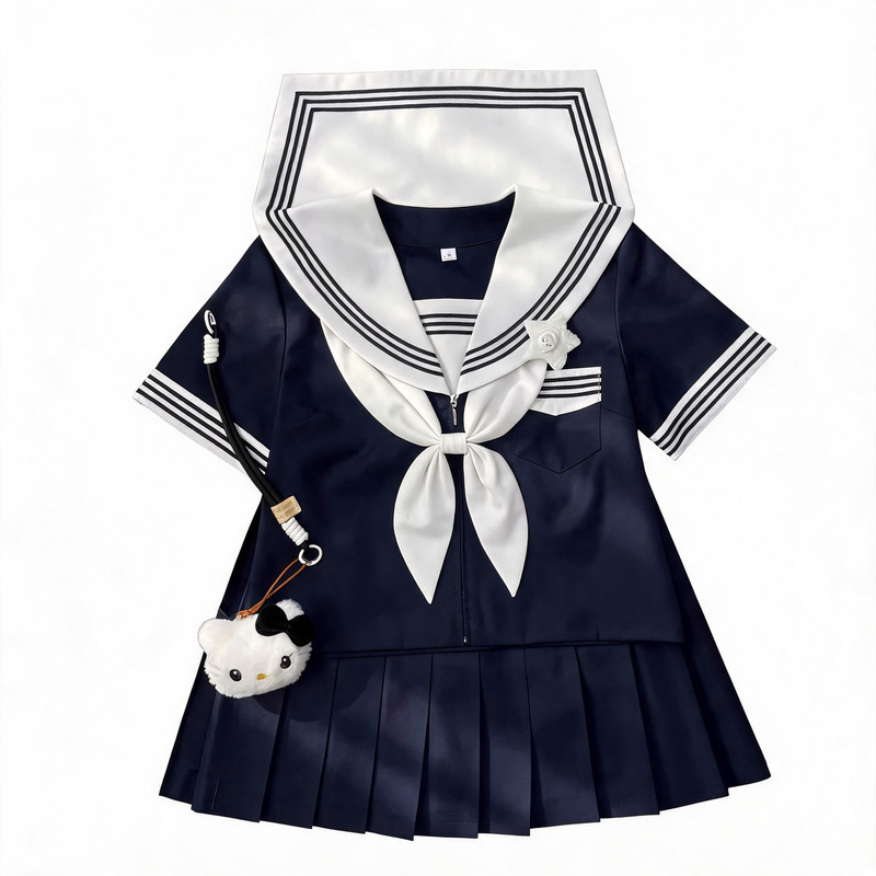 花星社·夜山遥白领绀三本水手服