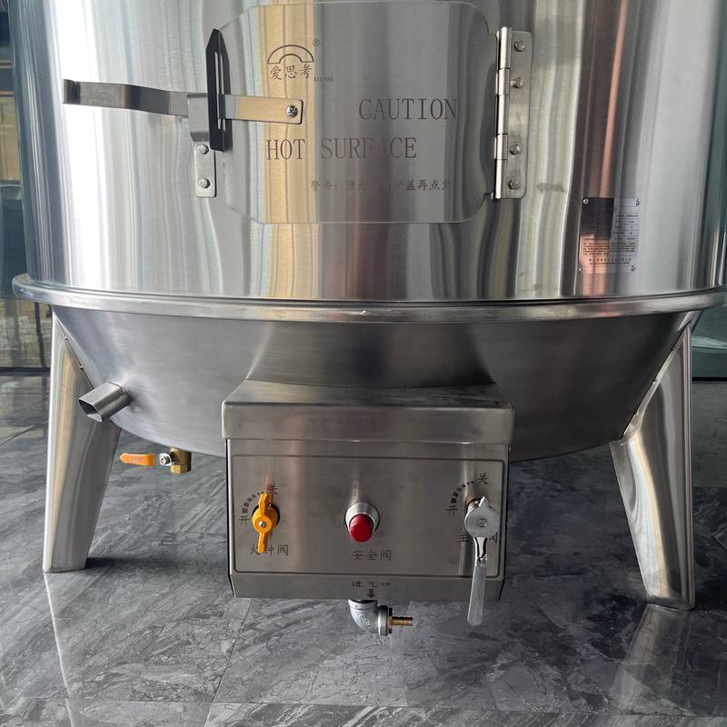 1.2米宽大型燃气烤鸭炉火山石烤猪炉不锈钢商用烧鸭炉木炭烧鹅炉