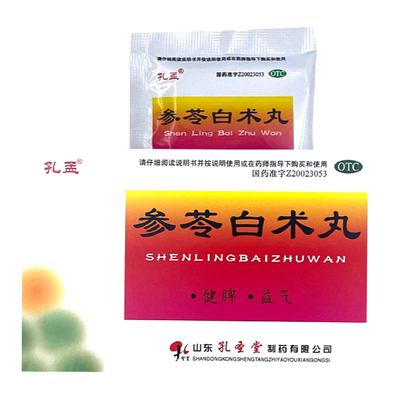 【孔孟】参苓白术丸60mg*100丸*10袋/盒