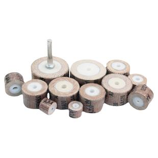 活柄百叶轮磨头带柄6mm百页砂纸电磨头千叶轮木工打磨头抛光轮