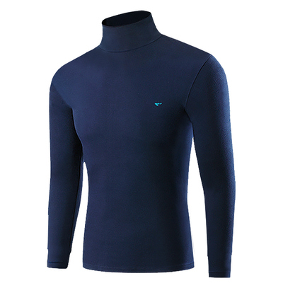 七匹狼纯棉高领秋衣男款防风保暖