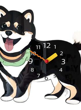 原创柴犬狗狗摇摆挂钟