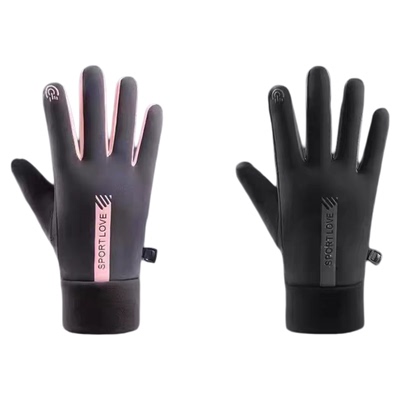 防水保暖运动手套可触屏五指新款