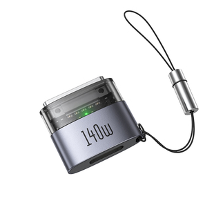 麦多多适用于苹果Macbook笔记本M2/m3/m4/m5pro电脑TypeC转Magsafe3转接头磁吸带挂绳带灯PD140W闪充充电线