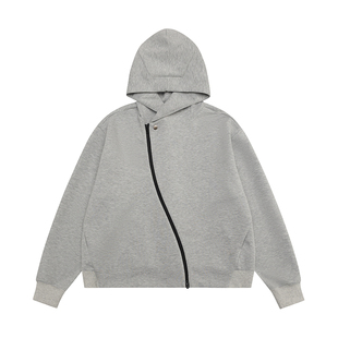 [软糯触感]NORYBRAND空气层S型拉链连帽斗篷卫衣机能外套cleanfit