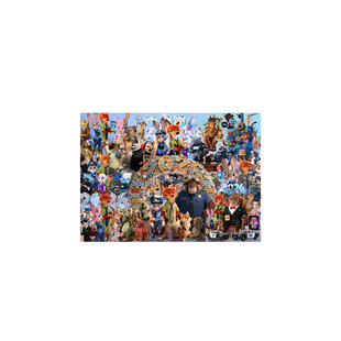 疯狂动物城卡通动漫拼图300/500/1000片带框木质成人儿童益智玩具