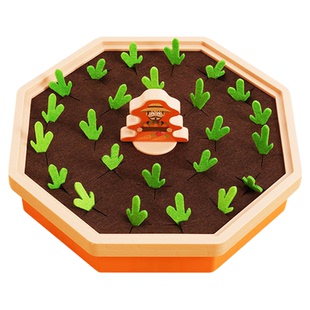 拔萝卜记忆游戏婴儿宝宝玩具早教益智可啃咬精细动作训练颜色认知