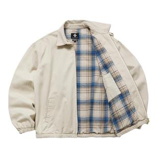 实年服工048春秋复古哈灵顿夹克男翻领休闲外套老干部风男士上衣