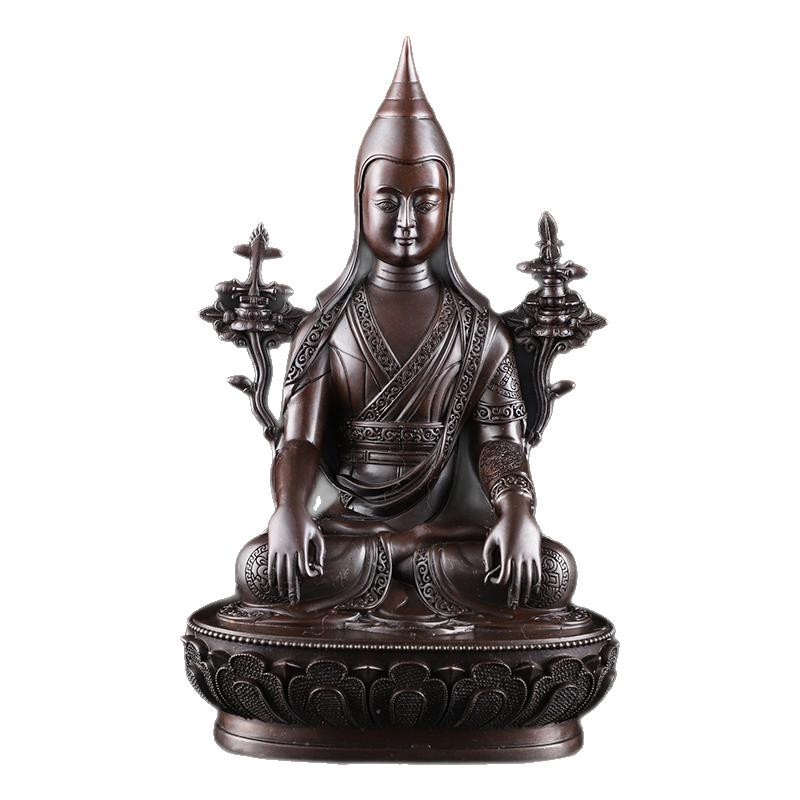 藏传佛具龙钦巴尊者佛像纯铜摆件