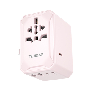 TESSAN霆圣全球通用转换插头国际多功能转换器插座英欧标香港日韩