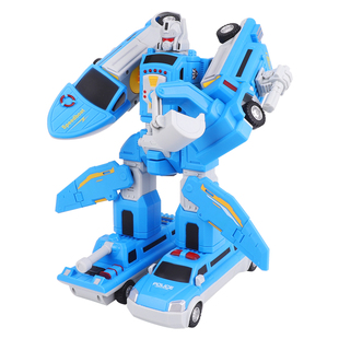 2岁3磁力铁变形拼装工程汽车积木男孩4儿童5益智6幻变机动队玩具