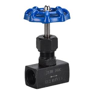 碳钢针型阀内螺纹内丝压力表阀截止阀仪表阀J13H-160C碳钢水锤阀