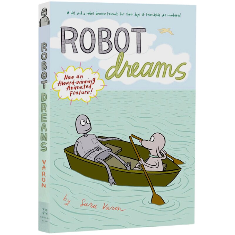 现货英文原版 机器人之梦 Robot Dreams 奥斯卡提名的西班牙电影原著动画长片漫画小说 友谊图画书 小狗再见 儿童青少年英语故事书