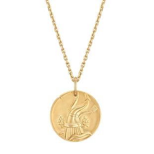 法国新品18K金十二星座项链女金币黄.金毛衣链长款字母定制礼物