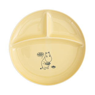 Moomin姆明日本进口分格盘西餐盘儿童分隔盘陶瓷卡通饭盘家用餐具