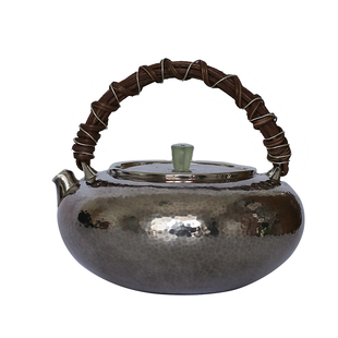 纯银时代 围炉煮茶银壶足银999烧水煮茶炉壶手工银茶壶400 600ml