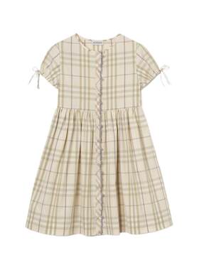 格纹棉质连衣裙BURBERRY