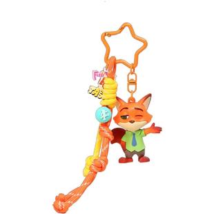 YUYI正版联名疯狂动物城尼克狐朱迪兔情侣书包挂件钥匙扣挂饰礼物