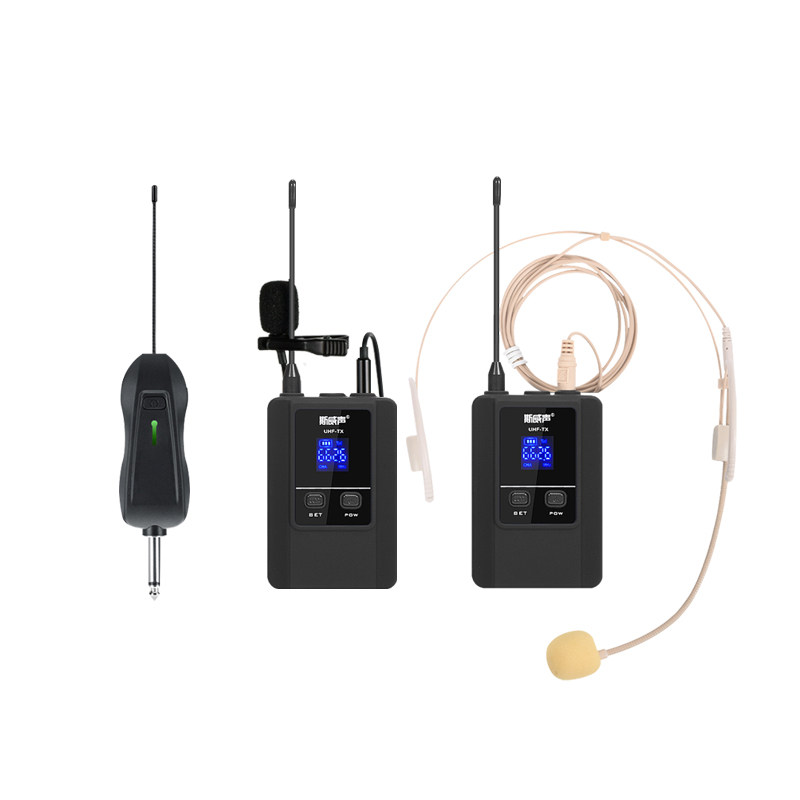 U段无线头戴式麦克风肤色耳麦领夹话筒演出唱歌胸麦演讲音响通用